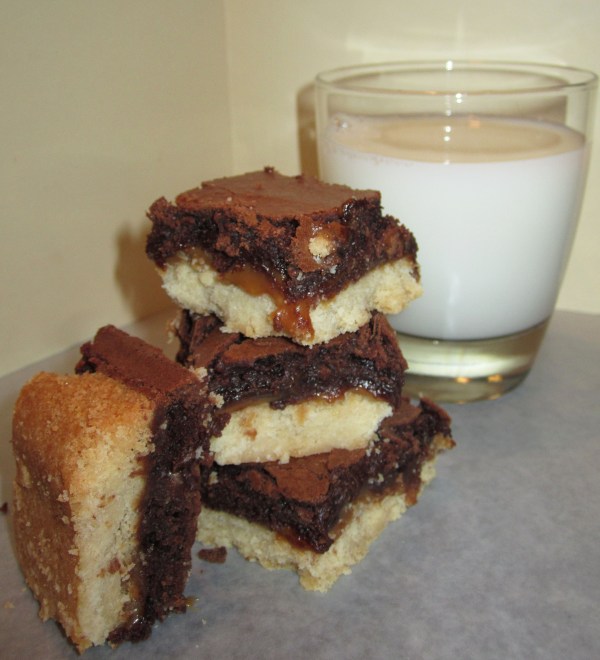 Shortbread Caramel Brownies_2